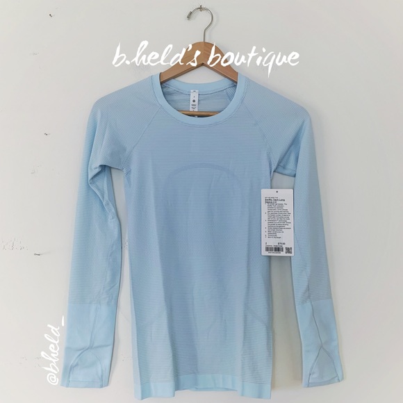 lululemon Swiftly Tech Long Sleeve Shirt 2.0 in Powder Blue Size 2 Brand New NWT - Picture 1 of 12